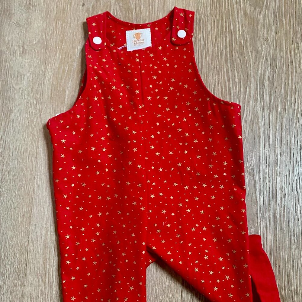 12 Month Christmas Overalls
